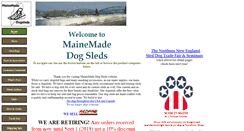 Desktop Screenshot of mainemadedogsleds.com